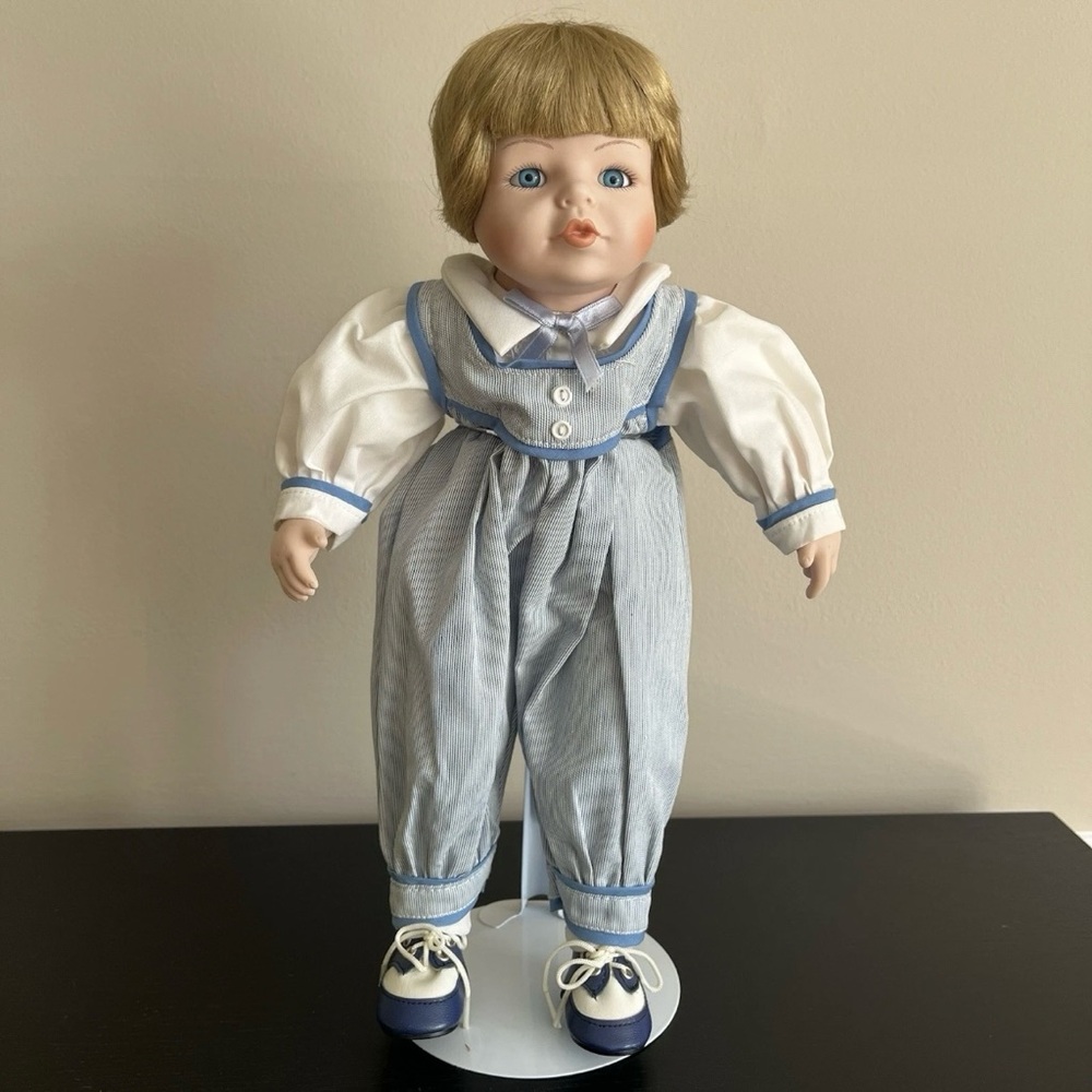 Moments Treasured First Kiss Denny Porcelain Doll William Tung Tusco 14in